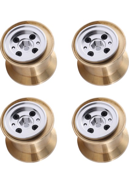 4pcs Pirinç Kelepçe Halkası Metal 1.0 Tekerlek Jant Tekerlek Göbeği FCX24 Max Smasher 1/24 Rc Paletli Araba Yükseltme Aksesuarları, 2 (Yurt Dışından) fiyatları