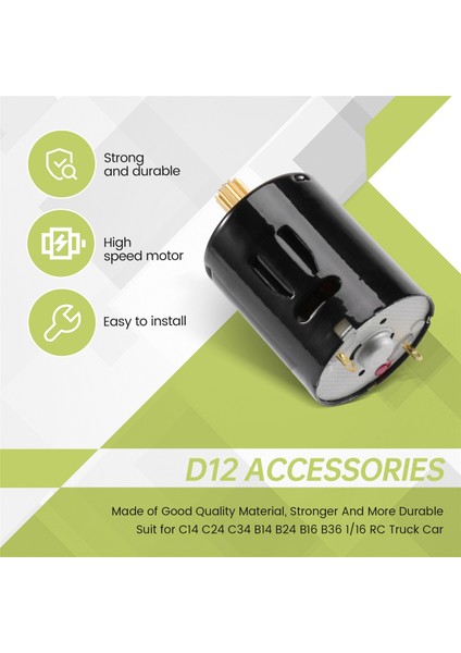 Rc Car 6V 370 Wpl Için Fırçalanmış Motor C14 C24 C34 B14 B24 B16 B36 1/16 Rc Kamyon Araç Yükseltme Parçaları Aksesuarları (Yurt Dışından) indirimleri