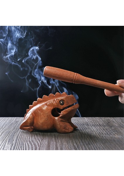 Oyma Gözlü Ahşap Perküsyon Müzikal Ses Ahşap Kurbağa Ton Blok Oyuncaklar (Yurt Dışından) indirimleri