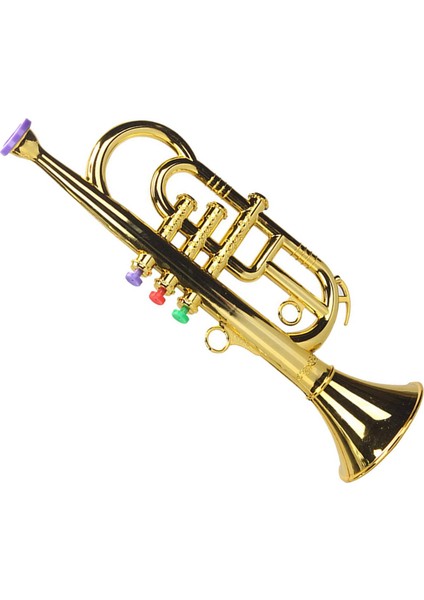 Trompet 3 Tonlar 3 Renkli Tuş Simülasyonu Oynat Mini Müzikal Rüzgar Enstrümanları Çocuklar Için Doğum Günü Partisi Oyuncak Gümüş (Yurt Dışından) modelleri