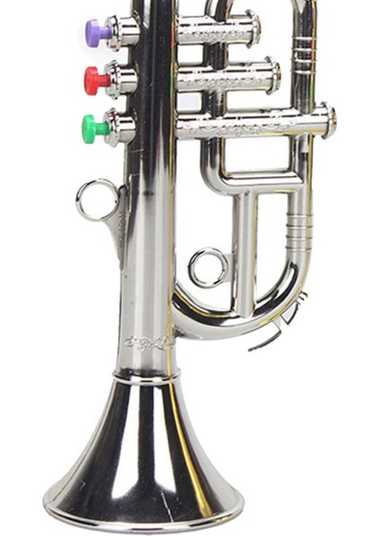 Trompet 3 Tonlar 3 Renkli Tuş Simülasyonu Oynat Mini Müzikal Rüzgar Enstrümanları Çocuklar Için Doğum Günü Partisi Oyuncak Gümüş (Yurt Dışından) indirimleri