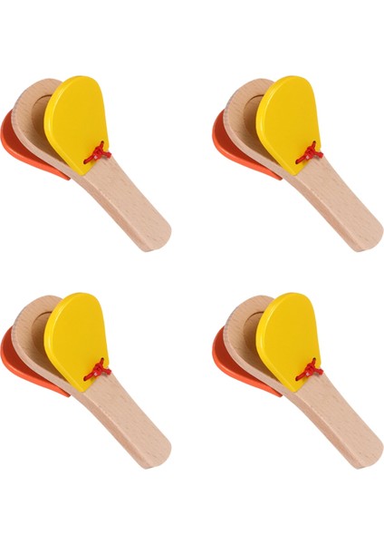 Çocuklar Ahşap Inek Çanları Gürültü Makineleri Çocuklar Için Yetişkinler Için Müzik Aletleri Davul Müzik Kaşıkları Bambu Kastanetleri (Yurt Dışından)