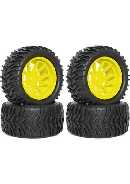 Rc Lastikler 1/10 Kamyon Lastikleri ve Tekerlekler Uzaktan Kumanda Kamyon Lastikleri Sarı (Yurt Dışından) indirimleri