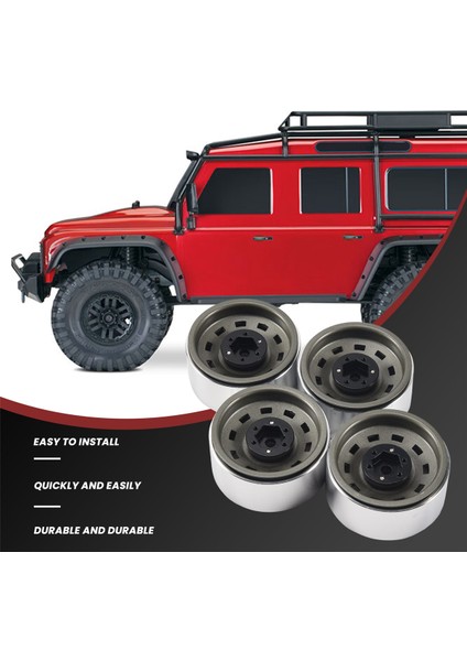4pcs Ralli 1.9 Metal Beadlock Tekerlek Hub Jant 1/10 Rc Prıger Axıal SCX10 90046 AXI03007 Traxxas Trx4 RC4WD D90,2 (Yurt Dışından) modelleri