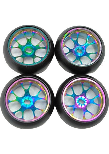 4pcs Rc Araba Drift Lastikleri Wltoys Için Lastik Metal Tekerlek Jant 284131 K969 K989 P939 Kyosho Mini-Z 1/28 Rc Araba Yükseltmeleri Parçalar (Yurt Dışından)