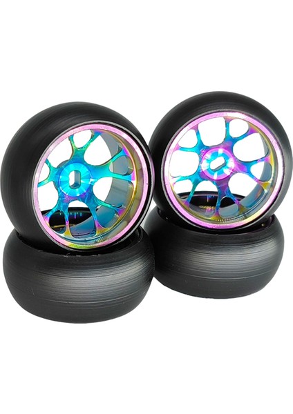 4pcs Rc Araba Drift Lastikleri Wltoys Için Lastik Metal Tekerlek Jant 284131 K969 K989 P939 Kyosho Mini-Z 1/28 Rc Araba Yükseltmeleri Parçalar (Yurt Dışından) indirimleri