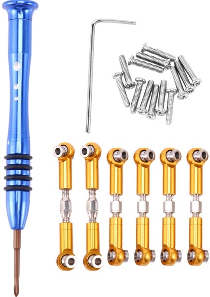 Wltoys Için Metal Ayarlanabilir Çubuklar A959B A969 A979 K929 Rc Araç Parçaları, Sarı (Yurt Dışından)