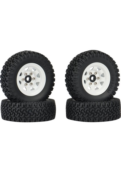 4pcs 1.55 Metal Beadlock Wheel Jant Lastikleri 1/10 Rc Paletli Araba Eksenel Jr 90069 D90 Tf2 Tamiya CC01 LC70 Mst, 1 (Yurt Dışından)