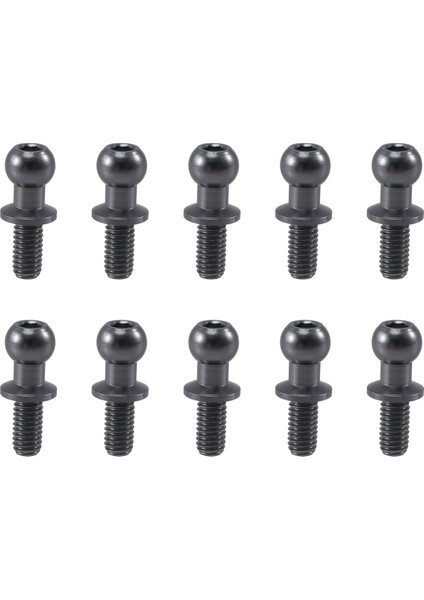 10PCS M3 Metal Altıgen Bilyalı Kafa Vidaları Tamiya Için (Yurt Dışından)