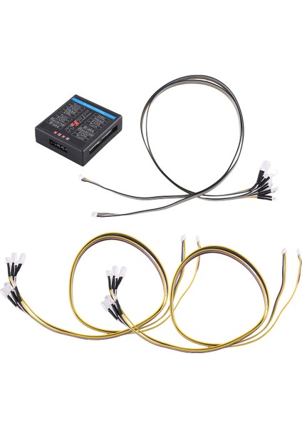 1/8 1/10 Rc Araç 16 LED Işık Sistemi Ön ve Arka Lamba Turn Sinyalleri Tamiya Hsp Hpı Eksenel RC4WD Traxxas (Yurt Dışından) indirimleri