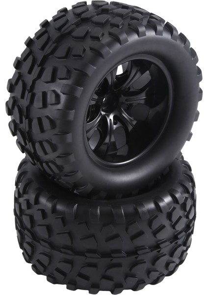 12MM Hex Rc Tekerlekler ve Lastikler 1/10 Ölçekli Rc Kamyon Lastikler Traxxas Rustler Stampede Hoss 2WD 4x4 Vxl Lastikleri Için Tekerlekler, A (Yurt Dışından) fırsatları