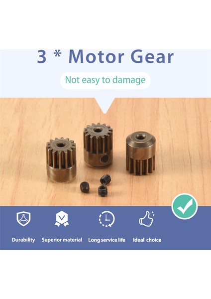 3pcs Metal Motor Dişli Pinyon Dişli Haıboxtıng Hbx 16889 16889A 16890 16890A SG1601 SG1602 Rc Araba Yedek Parçaları (Yurt Dışından) indirimleri