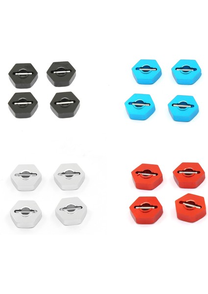 4pcs Metal 12MM Tekerlek Hub Hex Traxxas Için Pimlerle 1/16 Slash 4WD E-Revo/vxl Zirvesi Vxl Rc Araba Yükseltme Parçaları, D (Yurt Dışından) modelleri