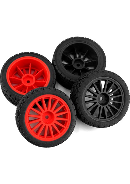 4pcs 67MM Plastik Tekerlek Jant Lastik Tüm 1/10 Rc Ralli Ralli Yarışları Tamiya TT02 XV01 Hsp Için Evrensel (Yurt Dışından) fırsatları