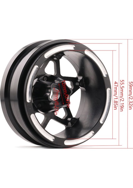 4pcs Karbon Fiber 1.9 Inç Beadlock Tekerlek Jant Tekerlek Göbeği 1/10 Rc Paletli Araba Eksenel SCX10 Trx4 C Için (Yurt Dışından) fırsatları