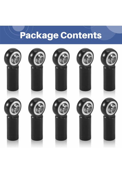 10PCS Metal M2.5 Bağlantı Rota Çubuk Uç Top Bağlantı Wltoys A959 12428 144001 Wpl C24 Mn D90 MN99S Rc Araç Parçaları, Siyah (Yurt Dışından) indirimleri