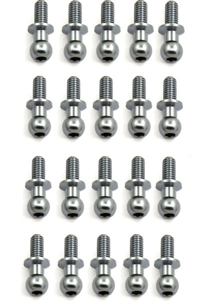 20PCS Metal M3 Hex Top Kafa Vidaları Tamiya Tt-01 Tt-02 Sakura D4 D5 1/10 Rc Drıff Araç Yedek Parçaları, 3 (Yurt Dışından)