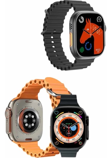 2025 Model Akıllı Saat Çift Kordon Ios ve Android Arama Cevaplama Sesli Asistan indirimleri