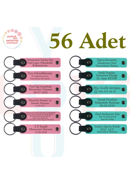 Pembe & Turkuaz, 56’li Set, Kişisel Yazılı Hediyelik, Gönüllü Proje Katılımcılarına Anlamlı Sürpriz