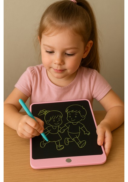 10''Inch Şarj Edilebilir Dijital Kalemli Yazı Çizim Yazma Tableti (Usb Kablo Hediye) Pembe fırsatları