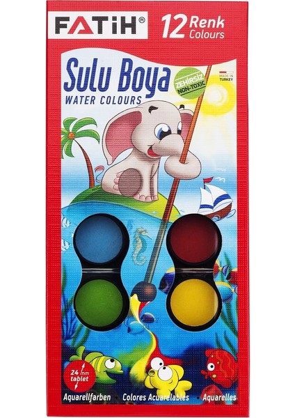 Sulu Boya 12 Renk