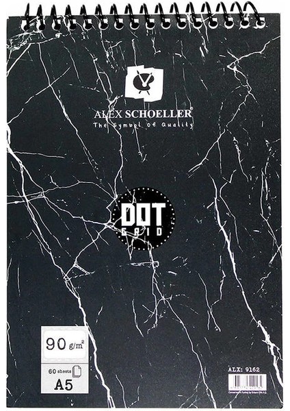 Dot Grid Noktalı Eskiz Çizim Defteri 90 Gr. A5 60 Yp.