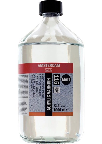 Amsterdam Acrylic Varnish Matt 115 Mat Akrilik Boya Verniği 1000 Ml.