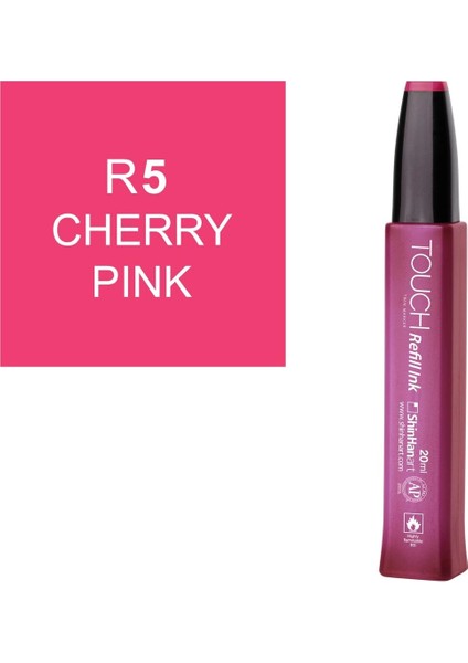 Touch Twin Marker Refill Alcohol Ink Alkol Bazlı Mürekkep 20 Ml. R5 Cherry Pınk
