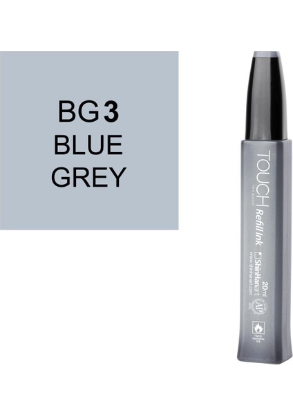 Touch Twin Marker Refill Alcohol Ink Alkol Bazlı Mürekkep 20 Ml. Bg3 Blue Grey 3