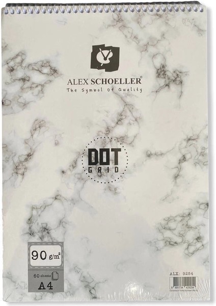 Dot Grid Noktalı Eskiz Çizim Defteri 90 Gr. A4 60 Yp.