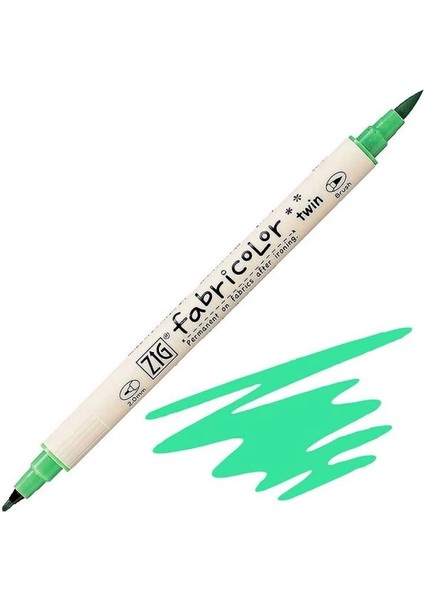 Fabricolor Twin Çift Uçlu Kumaş Tekstil Boyama Kalemi Fluorescent Green
