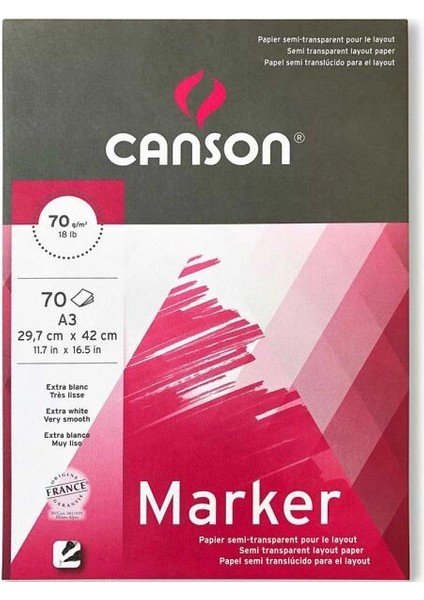 Marker Defteri Pad Layout Blok A3 70 Gr. 70 Sayfa