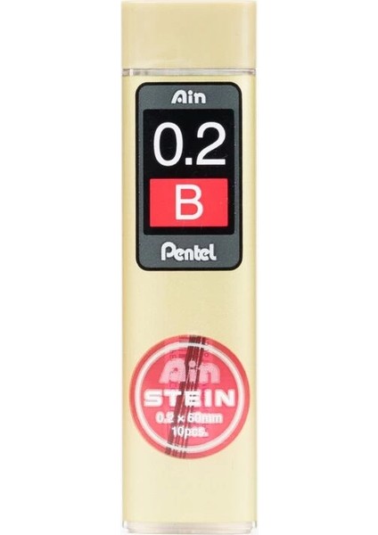 Ain Stein Min (Mekanik Kurşun Kalem Ucu) 0.2 mm B 10'lu Tüp