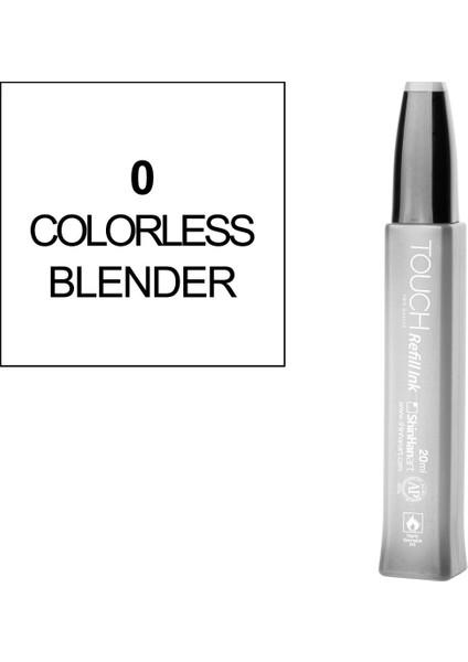 Touch Twin Marker Refill Alcohol Ink Alkol Bazlı Mürekkep 20 Ml. 0 Blender (Renk Açıcı)