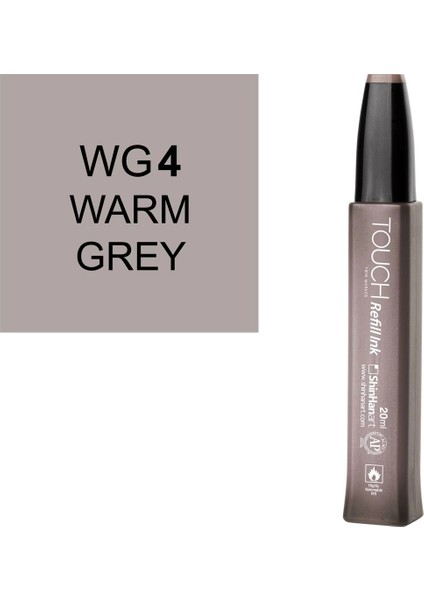 Touch Twin Marker Refill Alcohol Ink Alkol Bazlı Mürekkep 20 Ml. Wg4 Warm Grey 4