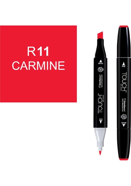 Touch Twin Marker Çizim Kalemi R11 Carmine