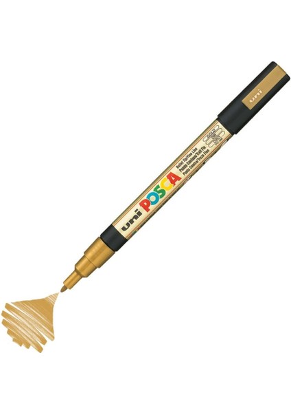 Posca Pc-3m Boyama Markörü 0.9-1.3 Mm. Metalik Altın