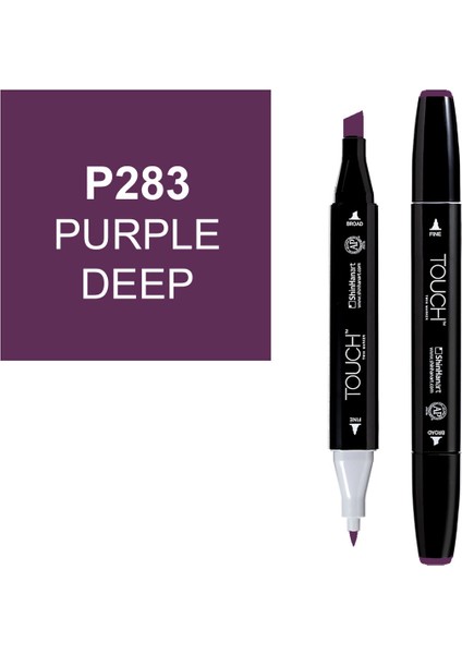 Touch Twin Marker Çizim Kalemi P283 Purple Deep
