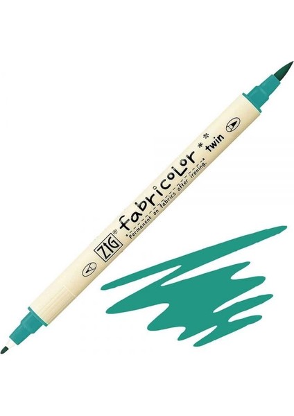 Fabricolor Twin Çift Uçlu Kumaş Tekstil Boyama Kalemi Persıan Green