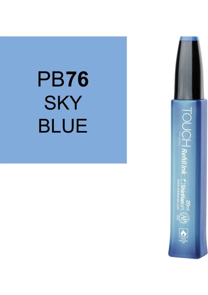 Touch Twin Marker Refill Alcohol Ink Alkol Bazlı Mürekkep 20 Ml. PB76 Sky Blue