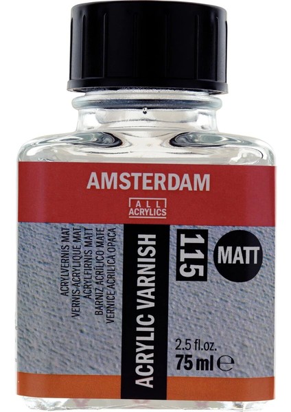 Amsterdam Acrylic Varnish Matt 115 Mat Akrilik Boya Verniği 75 Ml.