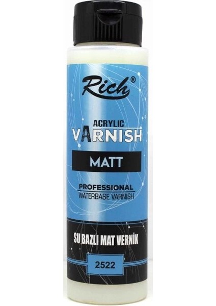 Su Bazlı Vernik Mat (Matt Acrylic Varnish) 500 Cc.