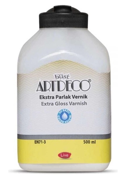 Su Bazlı Ekstra Parlak Vernik 500 Ml.