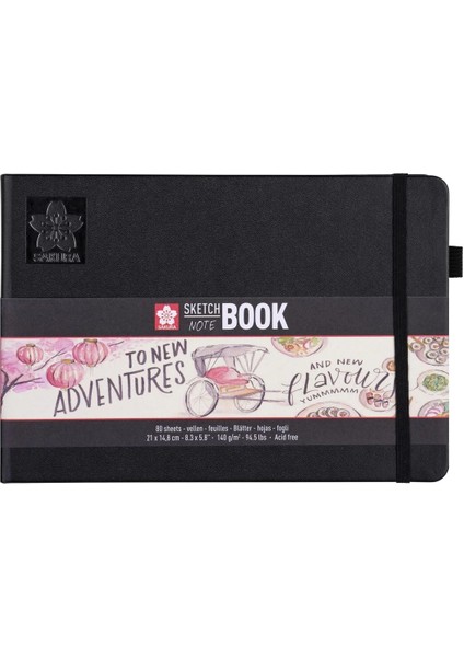 Sketchbook Sert Kapak Eskiz Çizim Defteri Ivory (Fildişi) Kağıt 140 Gr. 15X21 Cm. 80 Yaprak