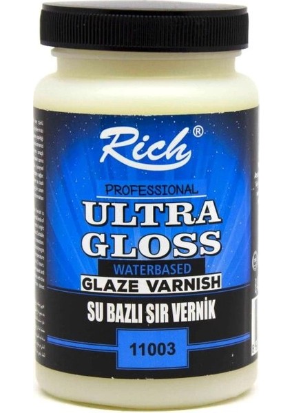 Ultra Gloss Su Bazlı Parlak Sır Vernik 250 Cc.