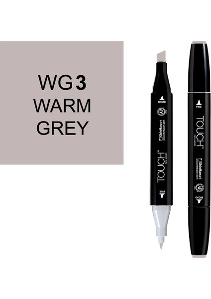 Touch Twin Marker Çizim Kalemi Wg3 Warm Grey