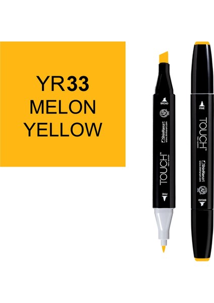 Touch Twin Marker Çizim Kalemi YR33 Melon Yellow