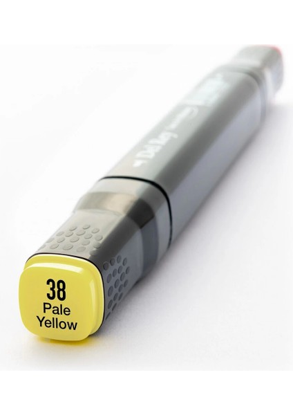 Çift Uçlu Çizim Marker Kalemi 38 Pale Yellow