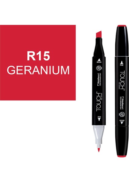 Touch Twin Marker Çizim Kalemi R15 Geranium