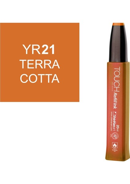 Touch Twin Marker Refill Alcohol Ink Alkol Bazlı Mürekkep 20 Ml. YR21 Terracotta